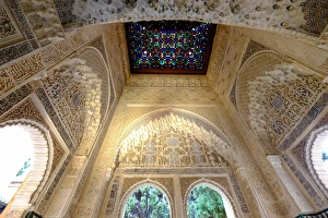 Moorish Prints: Mirador de Daraxa o Lindaraja, Palacio de los Leones