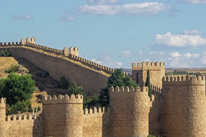 Brickwork Prints: Mirador de los 4 Postes, Avila, UNESCO, Castilla y Leon, Spain