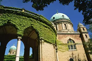 Cemeteries Prints: Mirogoj cemetery dating from 1876, architect Herman Bolle, Zagreb, Croatia, Europe