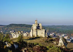 Silesia Prints: Mirow Castle Ruins, Trail of the Eagles Nests, Krakow-Czestochowa Upland (Polish