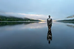 Loch Prints: Mirror Man of Loch Earn, Highlands, Scotland, United Kingdom, Europe