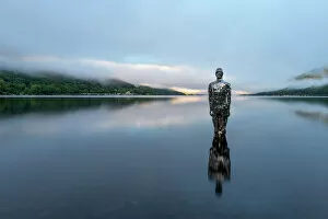 Contrast Collection: Mirror Man of Loch Earn, Highlands, Scotland, United Kingdom, Europe
