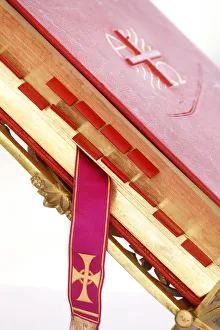 Missal Prints: Missal at a traditionalist Catholic pilgrimage, Paris, France, Europe