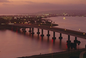 Nighttime Prints: Mission Bay at dusk