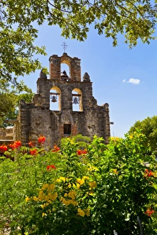 Texas Prints: Mission San Francisco de la Espada, San Antonio, Texas, United States of America