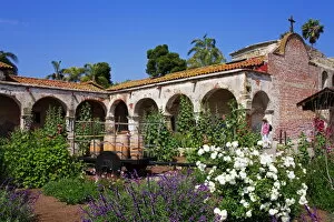 Flowering Collection: Mission San Juan Capistrano, Orange County, California, United States of America