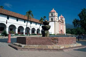Colonial Style Prints: Mission Santa Barbara, founded 1786, Santa Barbara, California, United States of America