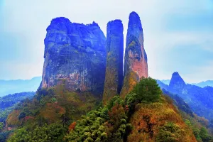 Mountainscape Prints: Misty landscape of Mount Jianglang, Jiangshan City, Zhejiang Province, China
