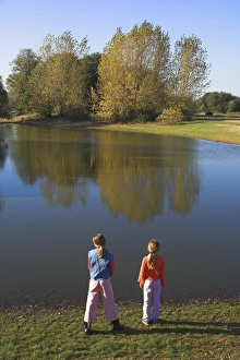 Sibling Prints: Mitcham Common, London, England, United Kingdom, Europe