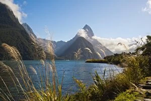 Images Dated 9th April 2011: Mitre Peak, Milford Sound, Fiordland National Park, UNESCO World Heritage Site, South Island