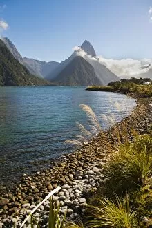 Images Dated 9th April 2011: Mitre Peak, Milford Sound, Fiordland National Park, UNESCO World Heritage Site, South Island