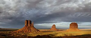 The Mittens and Merrick Butte, Monument Valley Navajo Tribal Park, Utah, United States of America