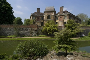 Moats Prints: Moat and grounds of Eltham Palace, Eltham, London, England, United Kingdom, Europe