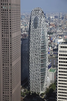 Shinjuku Prints: Mode Gakuen Cocoon Tower, Shinjuku, Tokyo, Japan, Asia