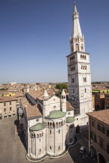 Duomo Prints: Modena Cathedral and Piazza Grande, UNESCO World Heritage Site, Modena, Emilia-Romagna