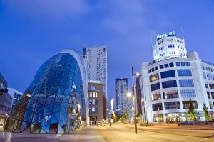 Modern architecture in 18 Septemberplein designed by The Italian architectural firm of Massimiliano Fuksas, Eindhoven