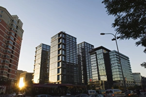 Images Dated 1st November 2007: Modern architecture and Microsoft Building at Tsinghua Scientific Park in Wudaokou area