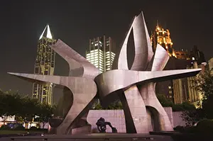 Renmin Square Prints: Modern art installation to commemorate the 530 revolution (May 15th 1925)