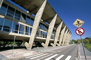 Pedestrian Crossing Prints: Modern Art Museum (MAM), Rio de Janeiro, Brazil, South America