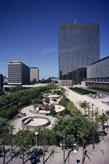 Modern buildings in the city of Brussels, Belgium, Europe