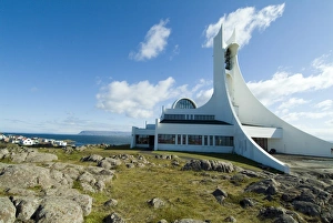 Stykkisholmur Prints: Modern church