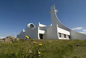 Images Dated 12th June 2009: Very modern church, Stykkisholmur, Iceland, Polar Regions