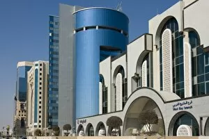 Modern highrise building in center, Doha, Qatar, Middle East