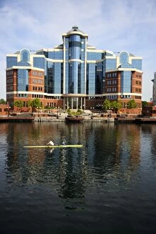 Images Dated 8th June 2008: Modern office building, Erie Basin, Salford Quays, Greater Manchester, England