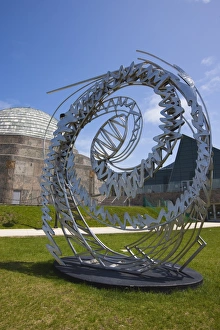 Spiral Prints: Modern sculpture outside the Adler Planetarium