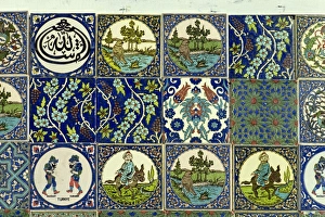 Tile Work Prints: Modern and traditional designs from Tukahya, Anatolia, Turkey, Asia Minor, Eurasia