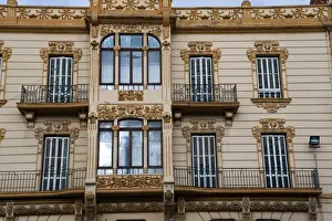 Art Deco Prints: Modernist (Art Deco) building, Juan Carlos I Avenue, Melilla, Spain, Spanish North Africa