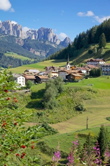 Trento Province Prints: Moena, Fassa Valley, Trento Province