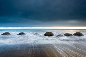 Otago Prints: Moeraki Boulders, Koekohe Beach, Moeraki Penninsula, Otago, South Island, New Zealand