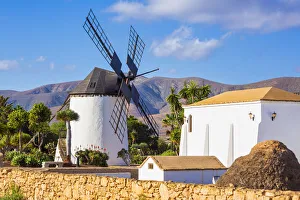 Antigua Prints: Molino de Antigua, traditional windmill, Antigua, Fuerteventura, Canary Islands, Spain