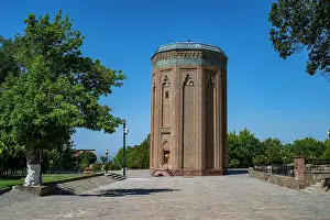 Public Prints: Momine Khatun Mausoleum stands tall under the clear sky in Nakhchivan