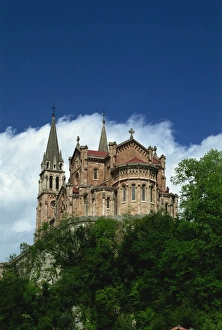 Asturias Prints: Monasterio de Covadonga, Asturias, Spain, Europe