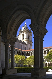 Cloisters Prints: The Monastery, Alcobaca, UNESCO World Heritage Site, Portugal, Europe