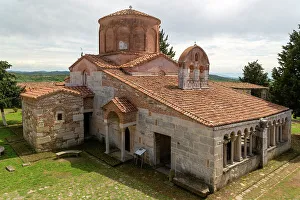 Albania Prints: Monastery and Greek Orthodox church of the Virgin Mary