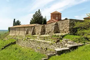 Albania Prints: Monastery and Greek Orthodox church of the Virgin Mary and Archaeology Museum