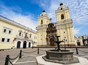 Bell Tower Prints: Monastery of San Francisco, Old Town, UNESCO World Heritage Site, Lima, Peru, South