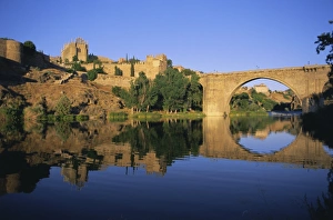 Tagus River Prints: Monastery of San Juan de los Reyes and San Martin Bridge