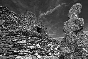 Meteorological Prints: Monastery on Skellig Michael, UNESCO World Heritage Site, County Kerry, Munster