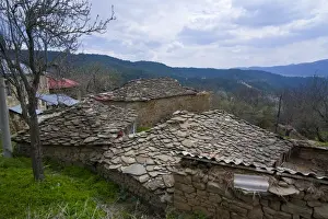 Balkans Prints: Monastery of St. Prodhomos one of the antique Orthodox churches of Voskopoja