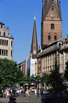 Alt Stadt Prints: Monckebergstrasse in the Altstadt (Old Town)