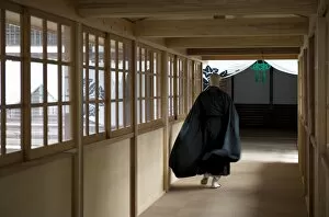 Images Dated 27th April 2009: Monk inside Eiheiji Temple, headquarters of the Soto sect of Zen Buddhism, Fukui, Japan