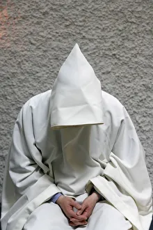 Images Dated 10th May 2007: Monk praying, Evian, Haute Savoie, France, Europe