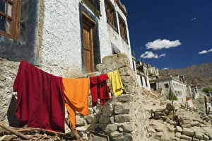 Stick Prints: Monks clothes on line