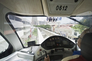 Images Dated 26th August 2009: Monorail driver, Kuala Lumpur, Malaysia, Southeast Asia, Asia