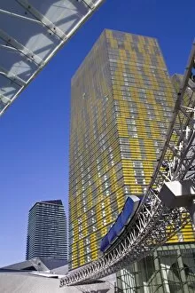 Images Dated 16th February 2010: Monorail and Veer Towers at CityCenter, Las Vegas, Nevada, United States of America