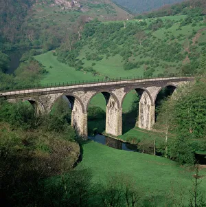 Rural Location Prints: Monsal Dale Viaduct, Peak District National Park, Derbyshire, England, United Kingdom
